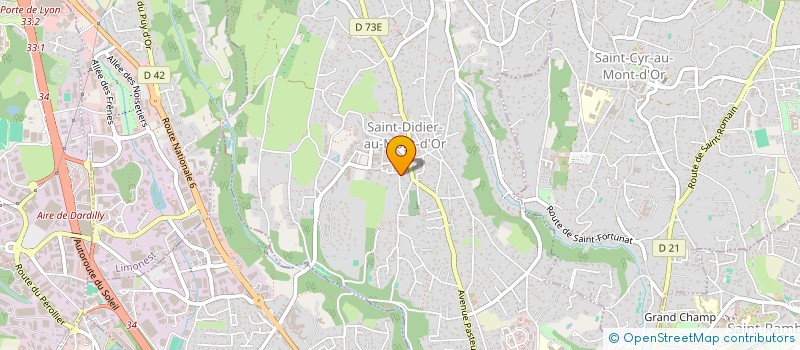 localisation de l'entreprise COUZON 21  SAINT-DIDIER-AU-MONT-D'OR