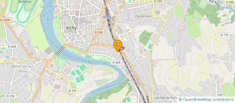 localisation de l'entreprise COV à VICHY