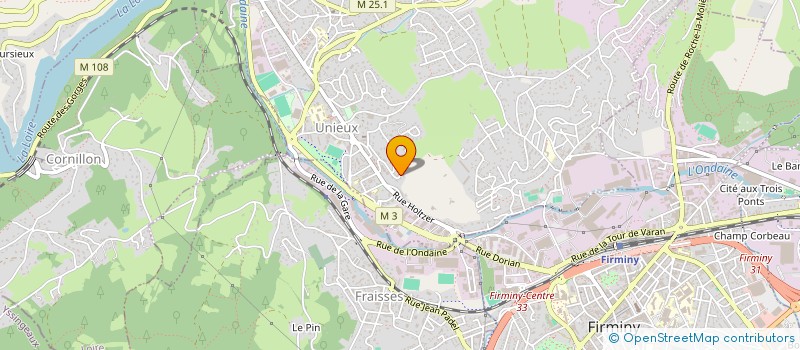 localisation de l'entreprise COV'ISOL  UNIEUX