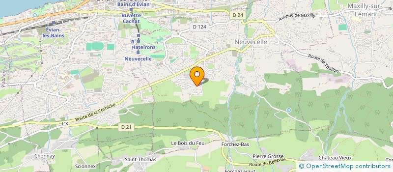 localisation de l'entreprise COVA à NEUVECELLE