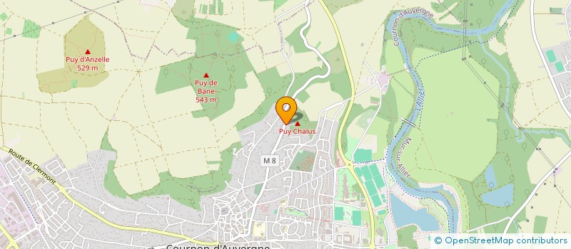 localisation de l'entreprise COVA 63  COURNON-D'AUVERGNE