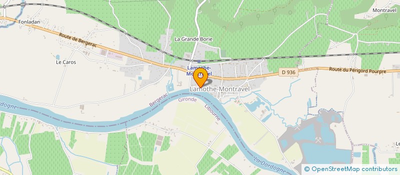 localisation de l'entreprise COVA  LAMOTHE-MONTRAVEL