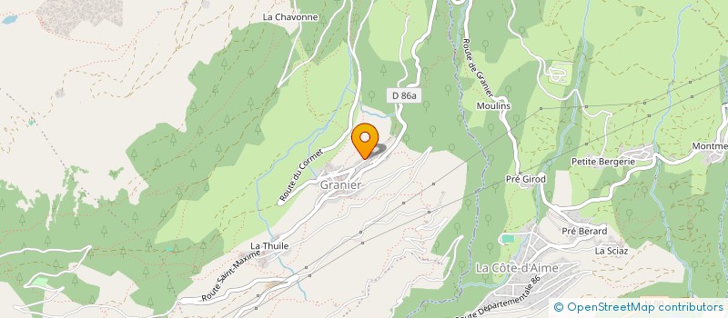 localisation de l'entreprise COVA  AIME-LA-PLAGNE