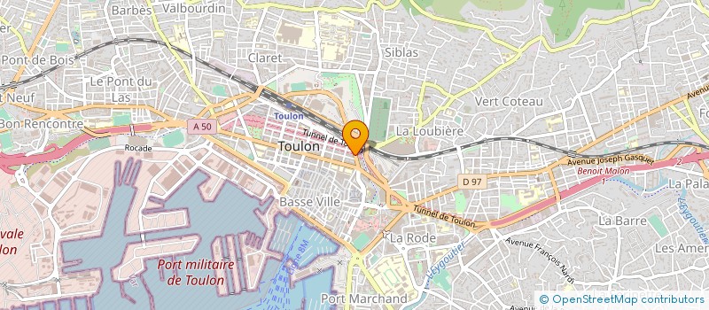 localisation de l'entreprise COVACIM à TOULON