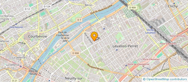 localisation de l'entreprise COVAI à LEVALLOIS-PERRET