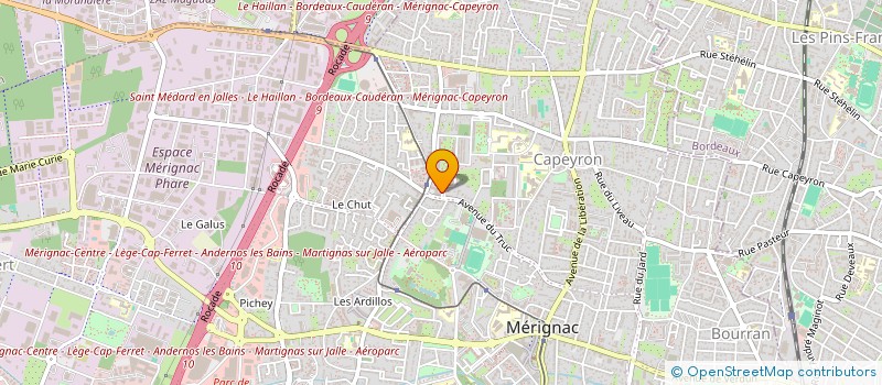 localisation de l'entreprise COVAL  MERIGNAC