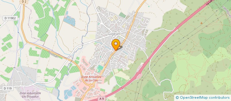 localisation de l'entreprise COVAL  GIGEAN