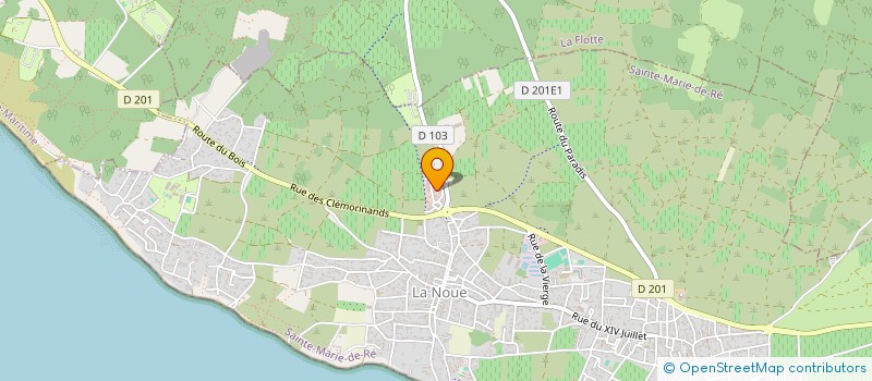 localisation de l'entreprise COVAL ET FILS  SAINTE-MARIE-DE-RE