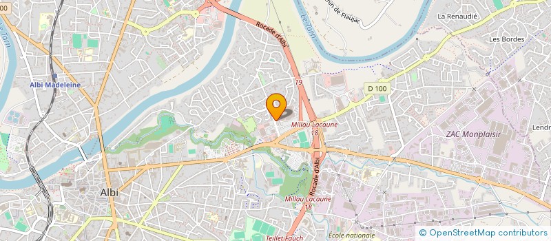 localisation de l'entreprise COVALEX à ALBI