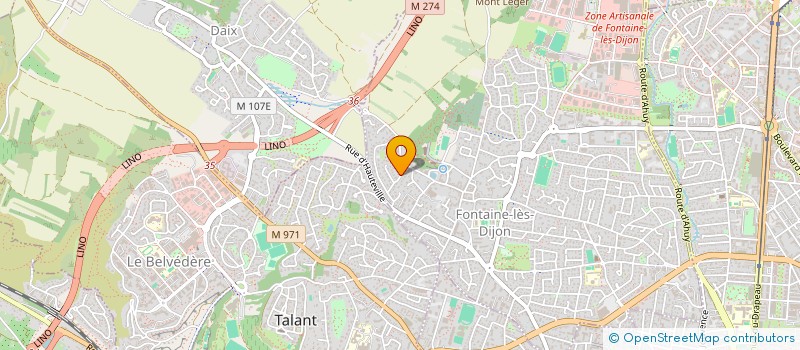 localisation de l'entreprise COVALONGA  FONTAINE-LES-DIJON