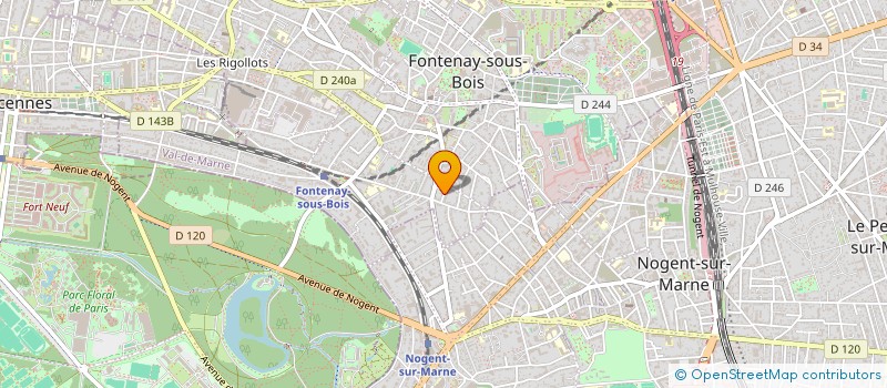localisation de l'entreprise COVALORIS à FONTENAY SOUS BOIS