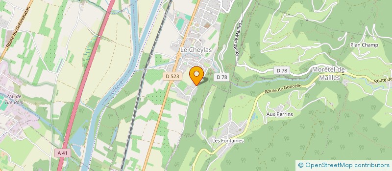 localisation de l'entreprise COVALYS  LE CHEYLAS