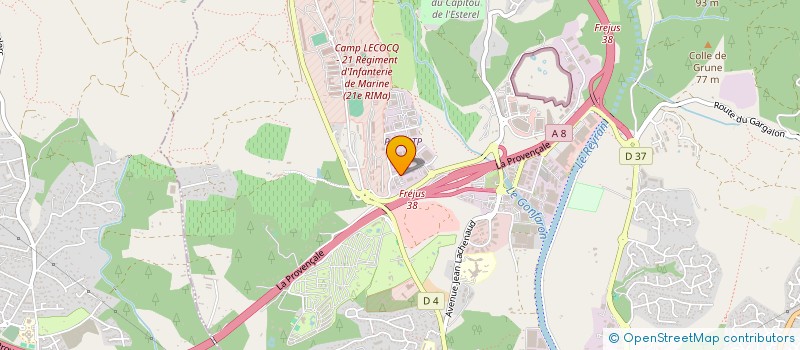 localisation de l'entreprise COVARBAT à FREJUS