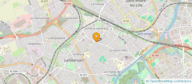 localisation de l'entreprise COVAT à LAMBERSART