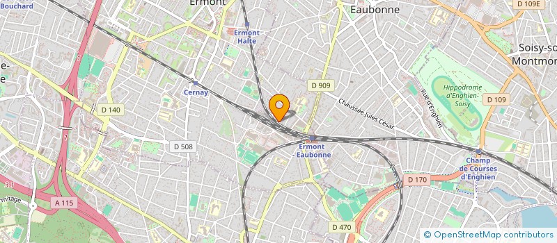 localisation de l'entreprise COVEMA à ERMONT