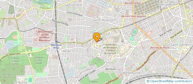 localisation de l'entreprise COVEN à BORDEAUX