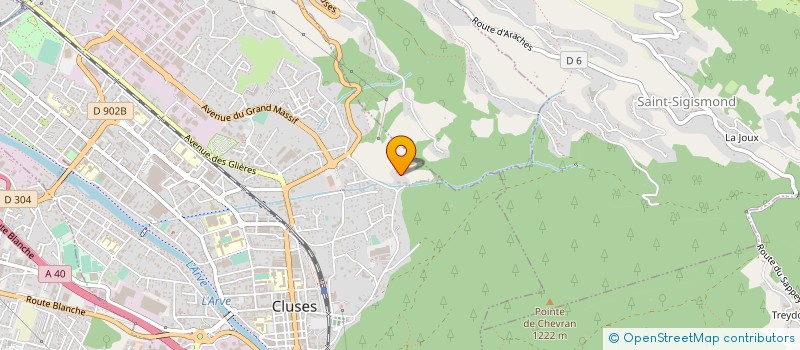 localisation de l'entreprise COVENA LE GACCOZ  CLUSES