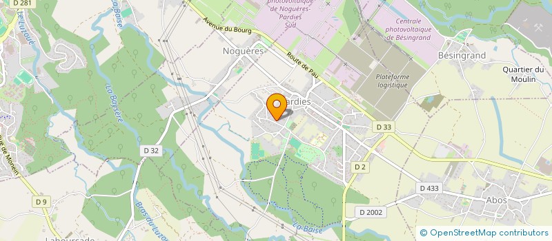 localisation de l'entreprise COVER  PARDIES