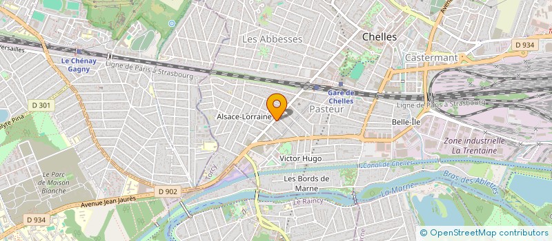 localisation de l'entreprise COVER INTERIM  CHELLES