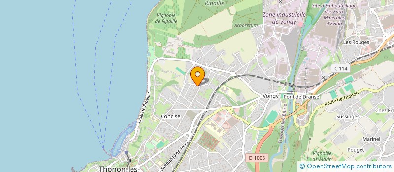 localisation de l'entreprise COVER LEMAN à THONON-LES-BAINS