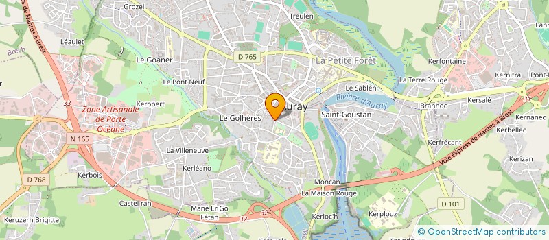 localisation de l'entreprise COVER LINK à AURAY
