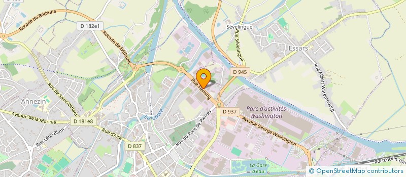 localisation de l'entreprise COVERABRI  BETHUNE