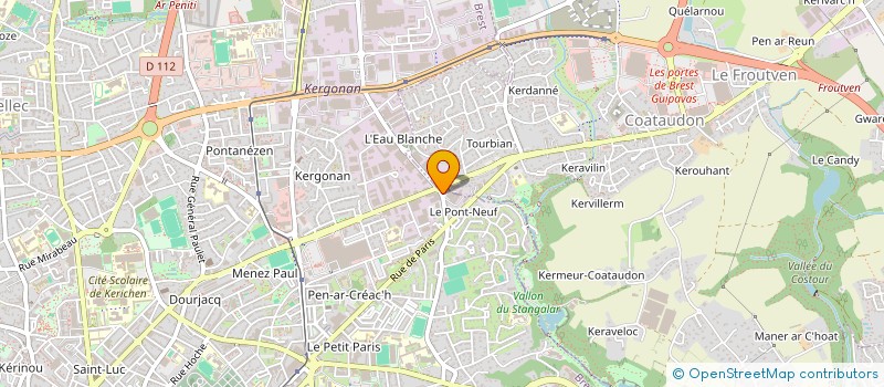 localisation de l'entreprise COVERCOLOR à BREST
