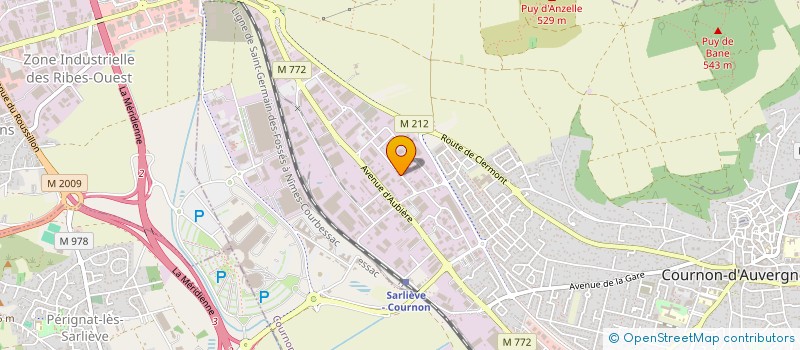 localisation de l'entreprise COVERDIS à COURNON-D'AUVERGNE