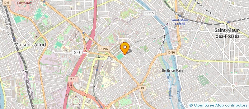 localisation de l'entreprise COVERFRANCE  CRETEIL