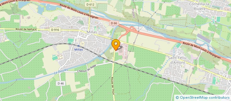 localisation de l'entreprise COVETEC  MILLAS