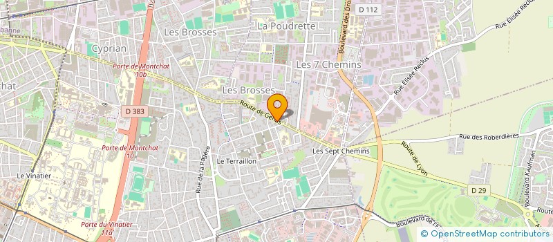localisation de l'entreprise COVEX à BRON
