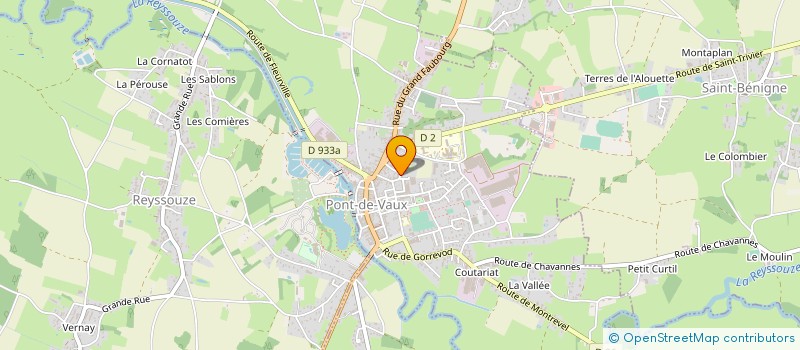 localisation de l'entreprise COVEXEL - PDV  PONT-DE-VAUX