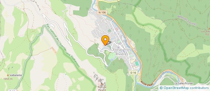 localisation de l'entreprise COVIABILITE POUR RENOUER AVEC LE VIVANT  FLORAC TROIS RIVIERES