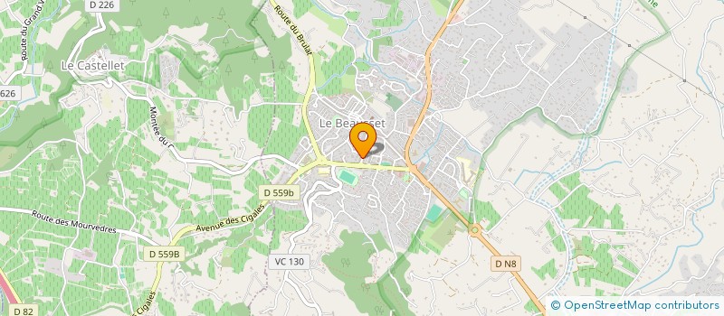 localisation de l'entreprise COVILEM à LE BEAUSSET