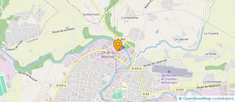 localisation de l'entreprise COVIM à GRAULHET