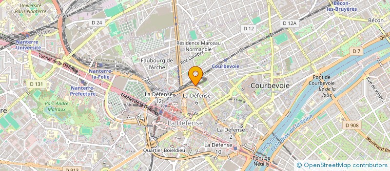 localisation de l'entreprise COVIMEX à COURBEVOIE