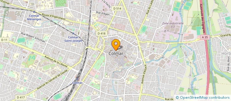 localisation de l'entreprise COVINCE à COLMAR