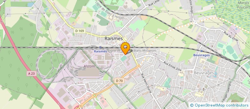 localisation de l'entreprise COVINOR à RAISMES