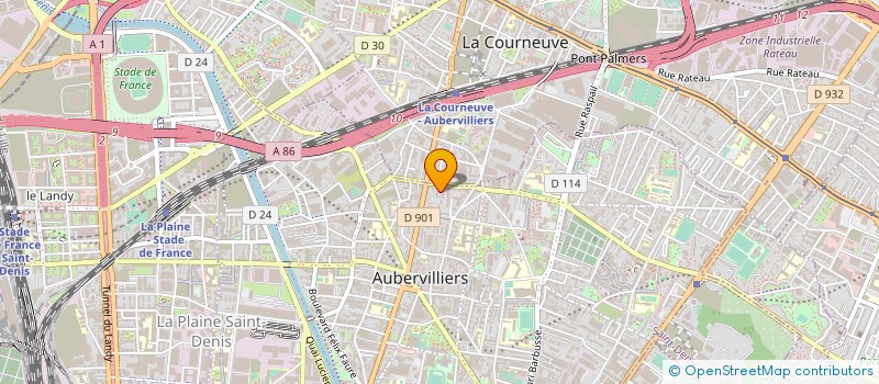 localisation de l'entreprise COVITEX  AUBERVILLIERS