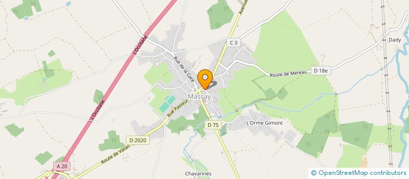 localisation de l'entreprise COVOITURAGE ETHIK-CAR-CLUB  MASSAY