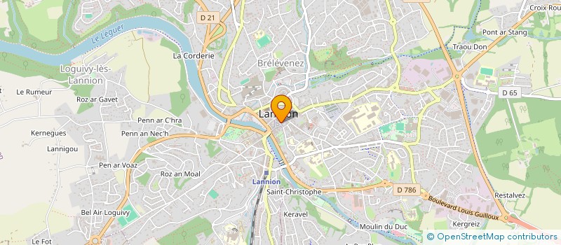 localisation de l'entreprise COVS à LANNION