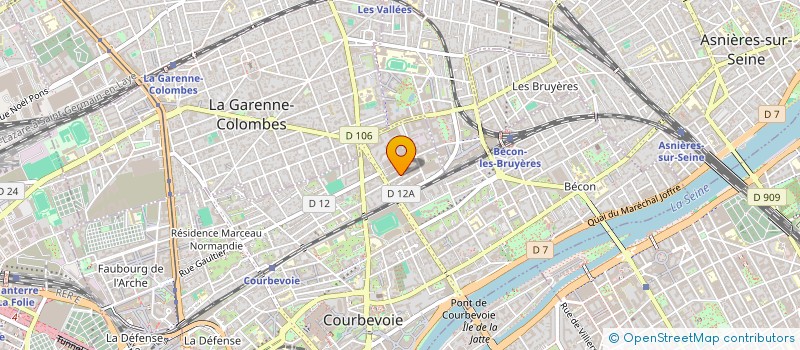 localisation de l'entreprise COW à COURBEVOIE