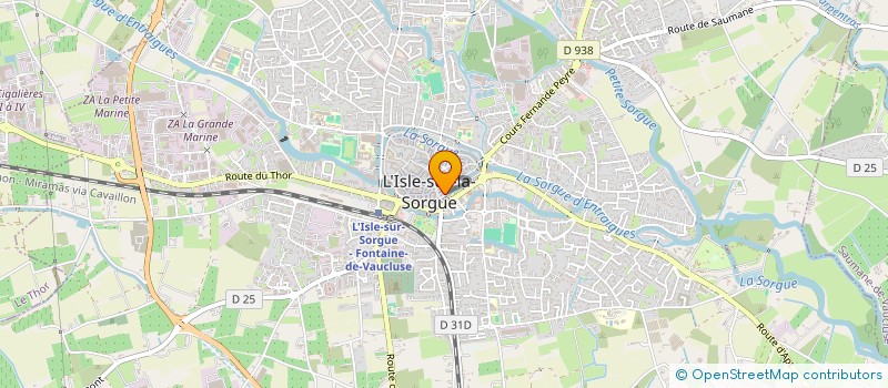 localisation de l'entreprise COWORK' CAFE BY CATALDO  L'ISLE-SUR-LA-SORGUE