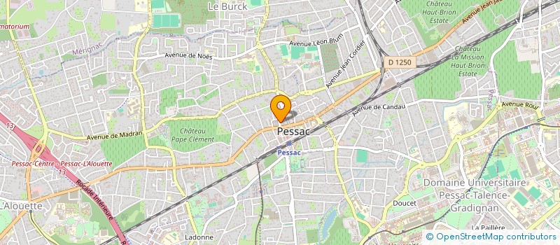 localisation de l'entreprise COWORK FACTORY  PESSAC