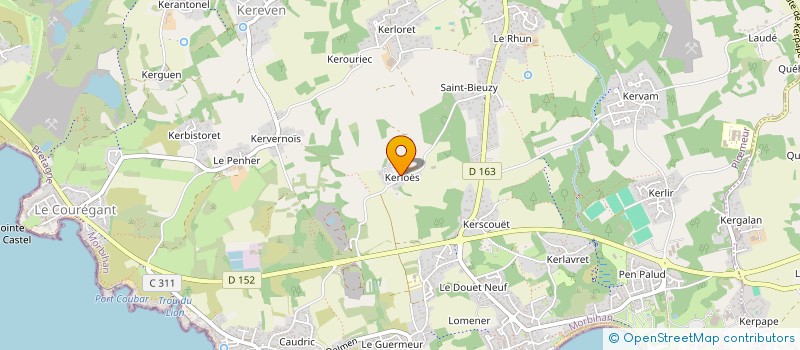 localisation de l'entreprise COWORK'HIT  PLOEMEUR