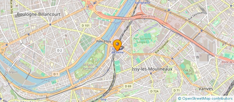 localisation de l'entreprise COWORK MED à ISSY-LES-MOULINEAUX