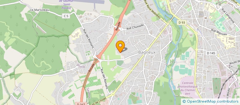 localisation de l'entreprise COWORKING-ARTS  SAUMUR