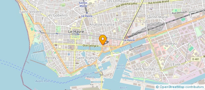 localisation de l'entreprise COWORKING BEAUTE à LE HAVRE