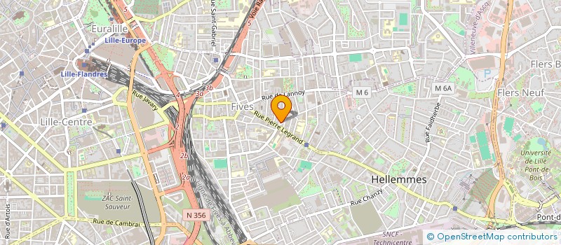 localisation de l'entreprise COWORKING NOUVEAU SIECLE à LILLE
