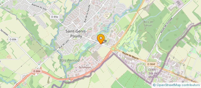 localisation de l'entreprise COWORKING SAINT-GENIS à SAINT-GENIS-POUILLY
